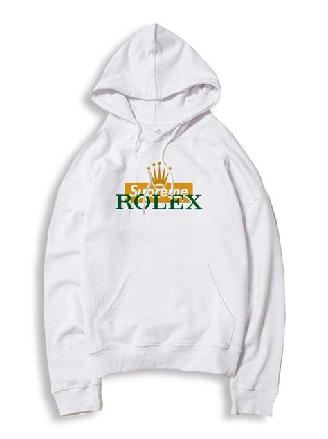 supreme x rolex hoodie|supreme box hooded sweatshirts.